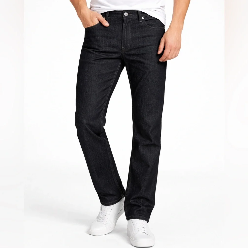 NWT-Calvin Klein Jeans Men's Straight Leg Dark Wash W32/L32 - Picture 3 of 9